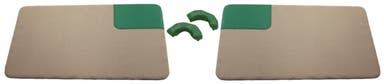 Deurpaneel geel/groen