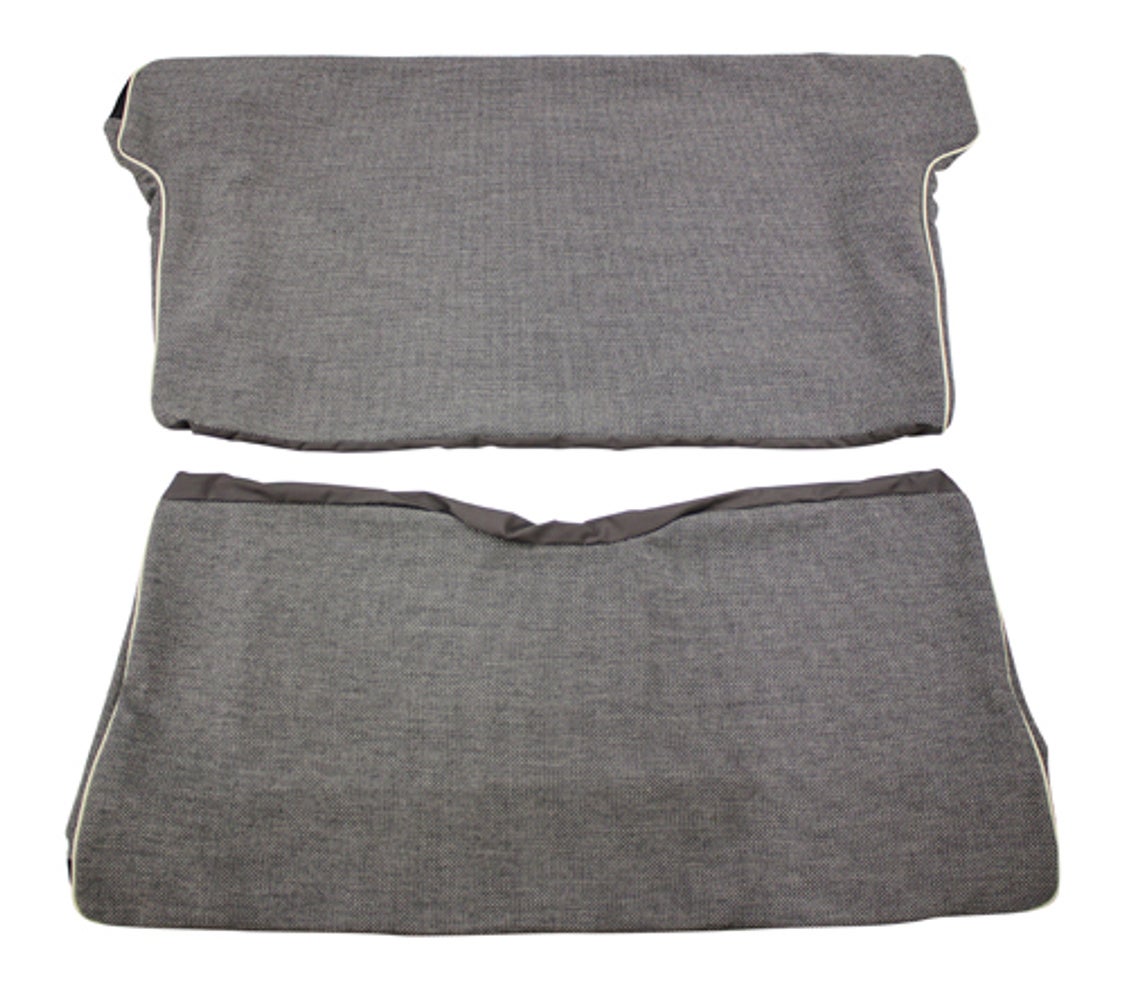 Bekleding achterbank voor Volvo PV444 1957 grijs/zwart