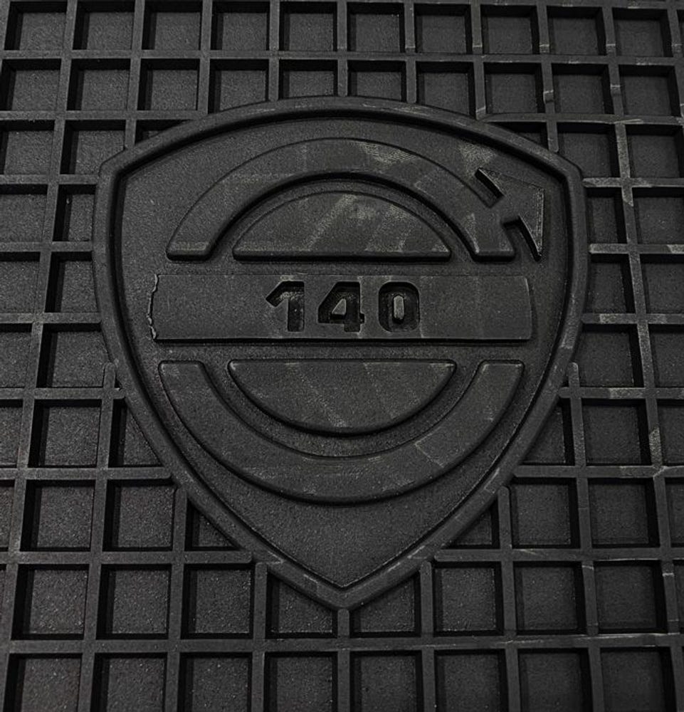 Mattenset Accessoires voor Volvo 140 1973-74, zwart rubber — bild 2 av 2