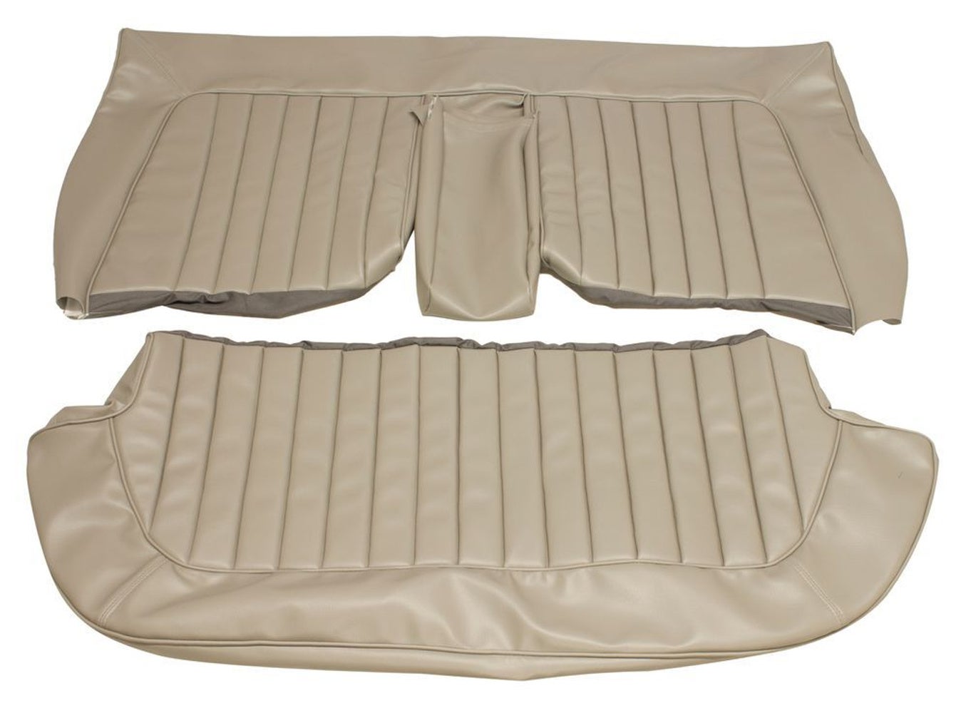 Bekleding achterbank voor Volvo Amazon 4d 1960-61 US grijs beige