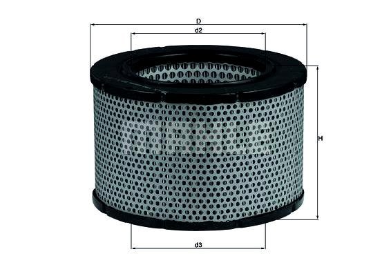 Mahle luchtfilterelement Volvo 1800 1970–1973