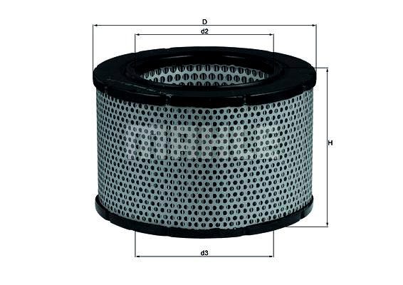 Mahle luchtfilterelement Volvo 1800 1970–1973