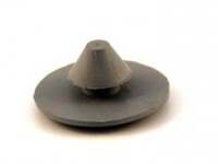 Rubberknop tapijt grijs