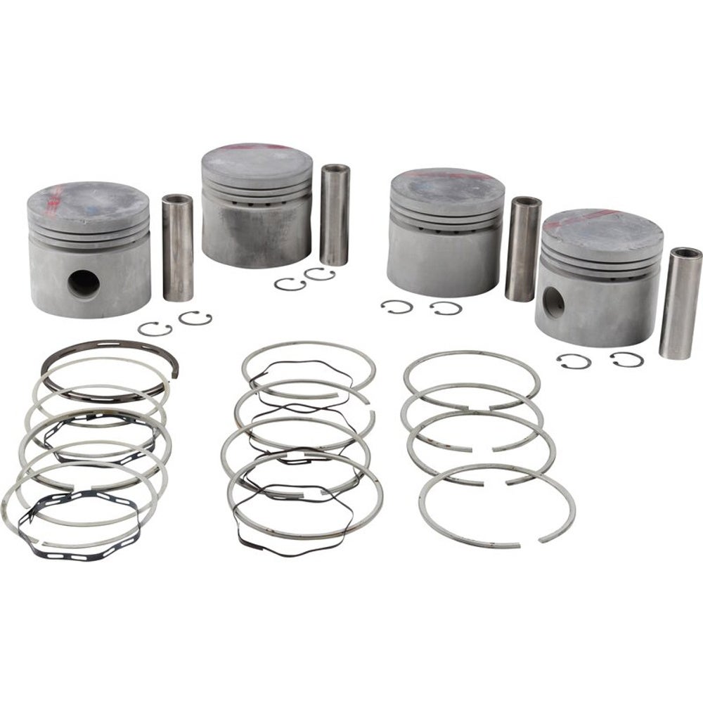 Zuigerset (4 stuks) met zuigerveren voor Volvo B18 0.030"