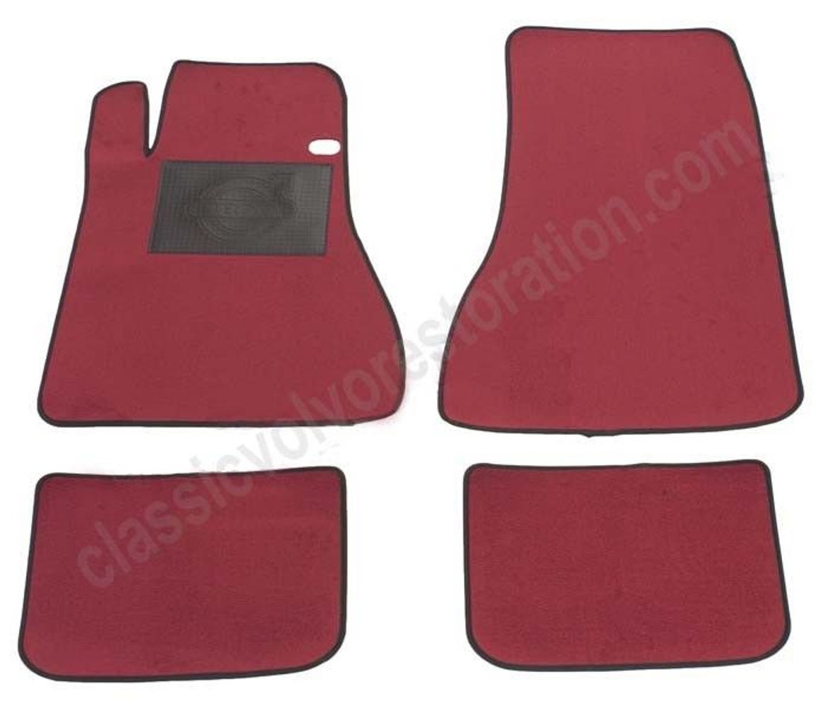 Mattenset accessoire rood textiel