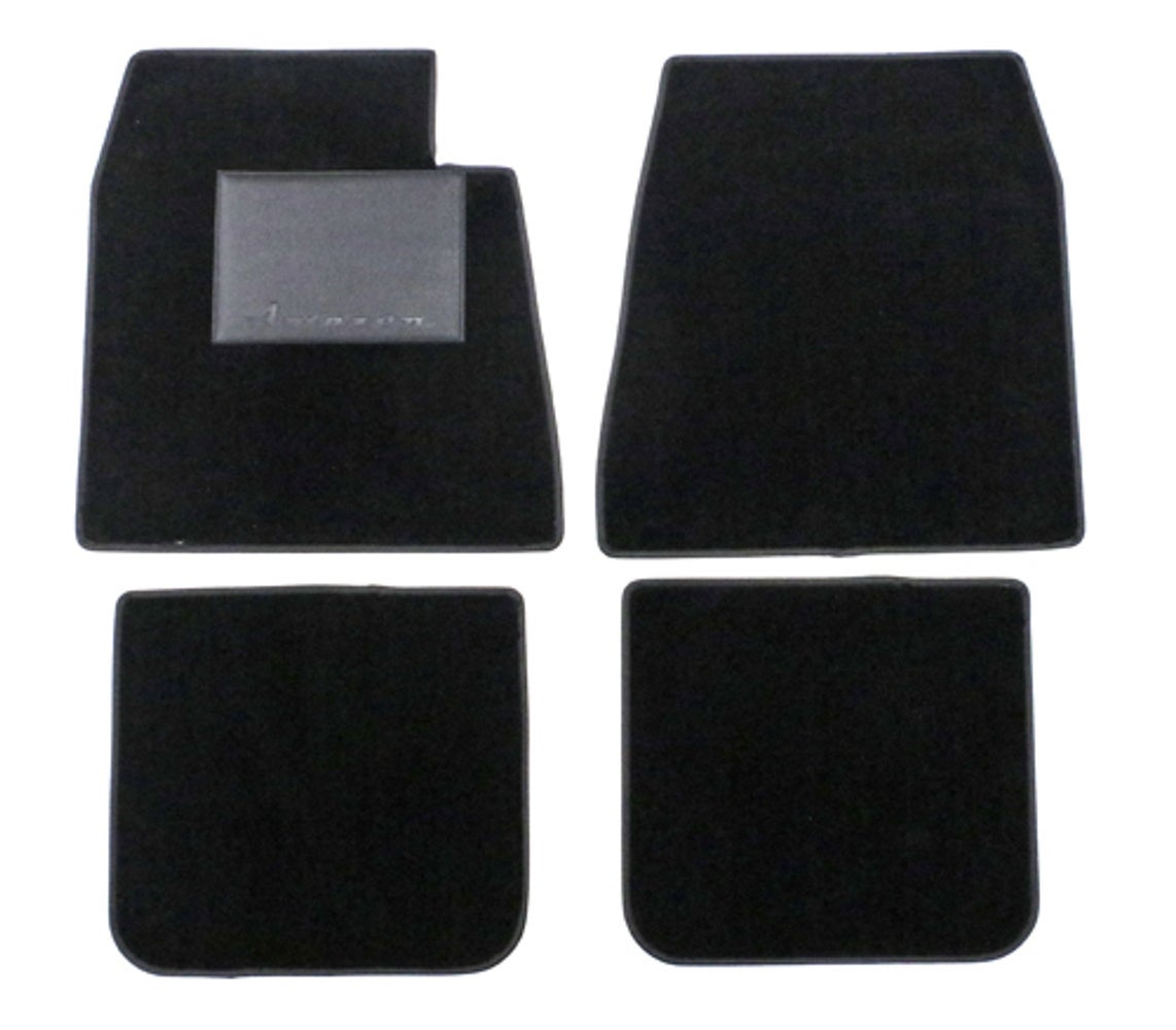 Tapijtset accessoires voor Volvo Amazon B16 1957-61, zwart