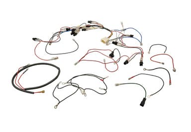 Kabelboom voor instrumentenverlichting van een Volvo 1800ES uit 1973, linksgestuurd.