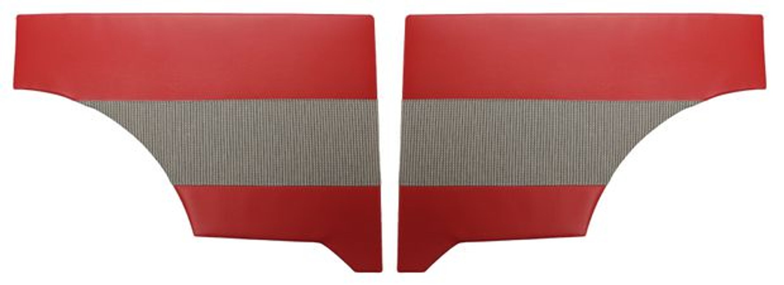 Achterpanelen voor Volvo Duett 1958-62 rood/grijs