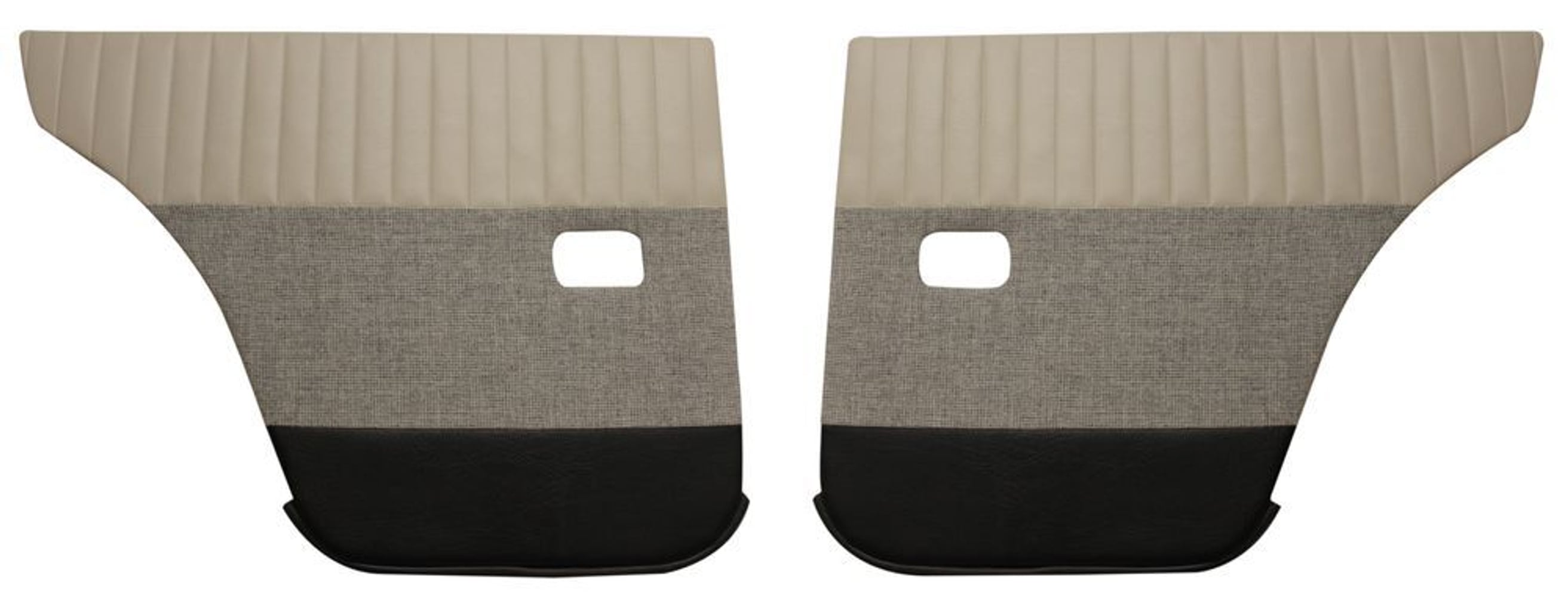 Achterportierpanelen voor Volvo Amazon 4d 1959-60, beige/grijs/zwart