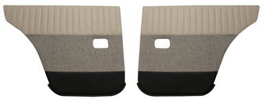 Achterportierpanelen voor Volvo Amazon 4d 1959-60, beige/grijs/zwart
