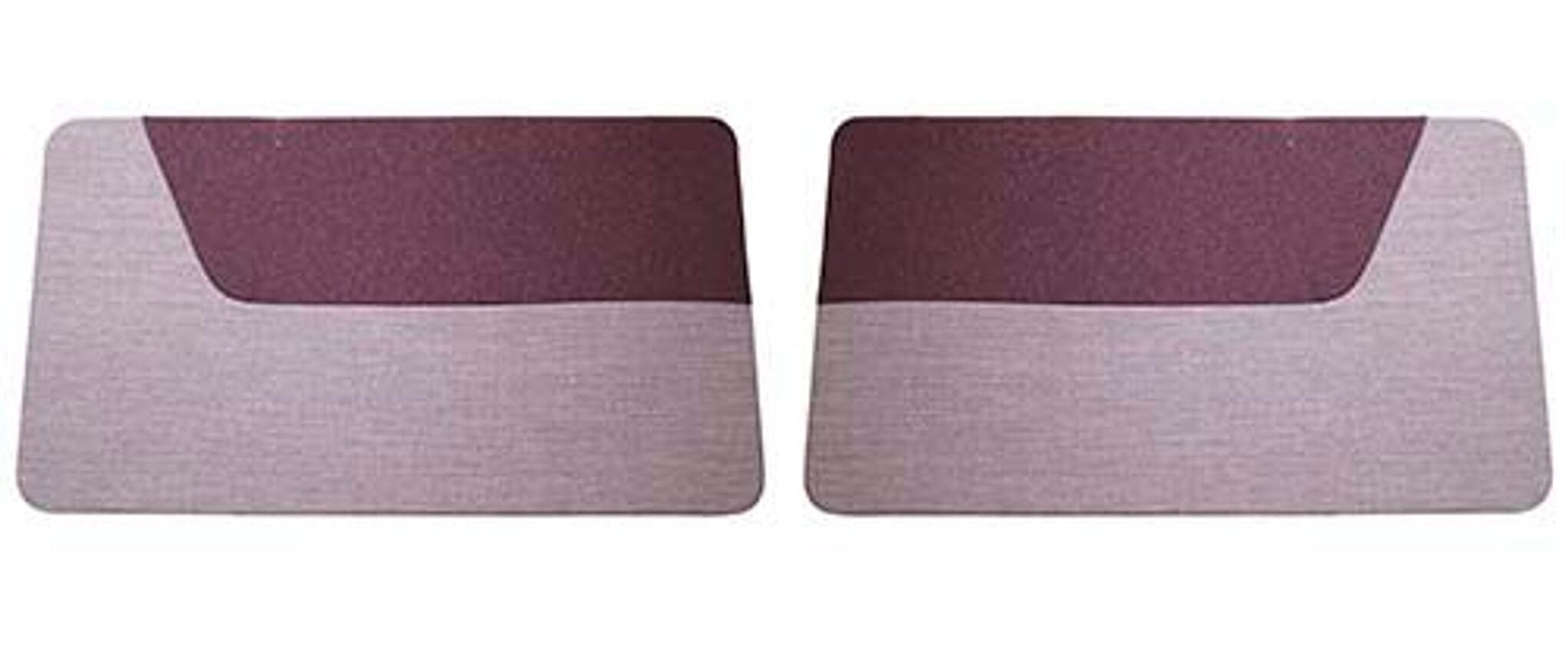 Deurpaneel rood/grijs stof