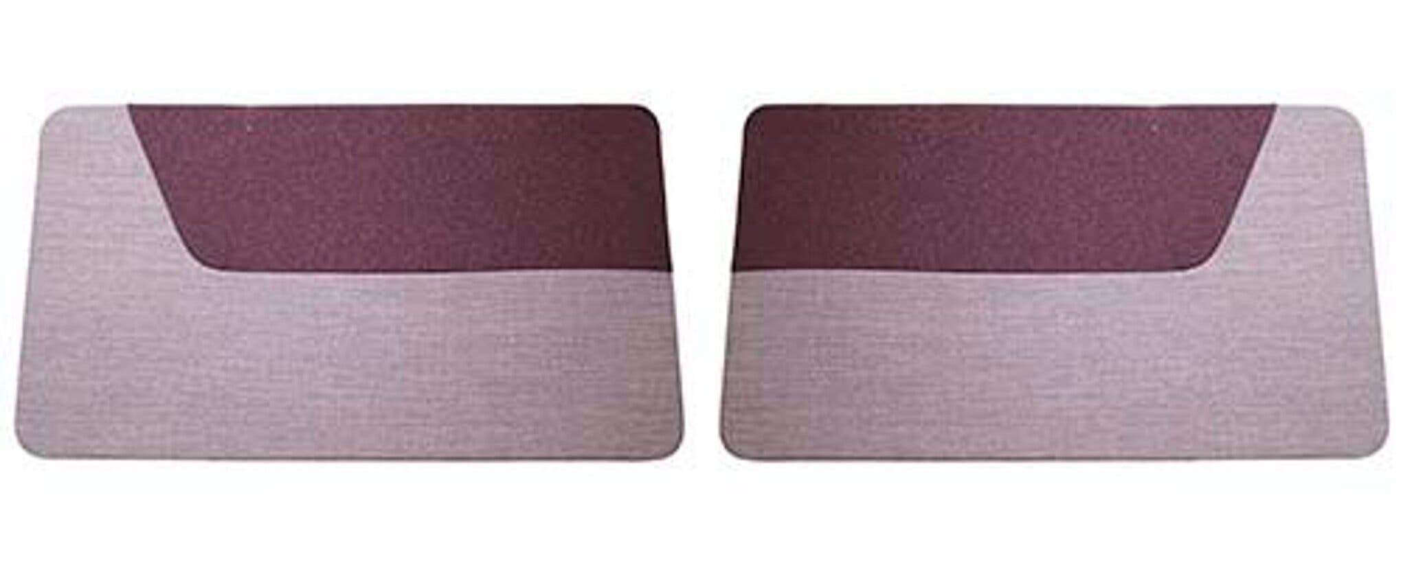 Deurpaneel rood/grijs stof