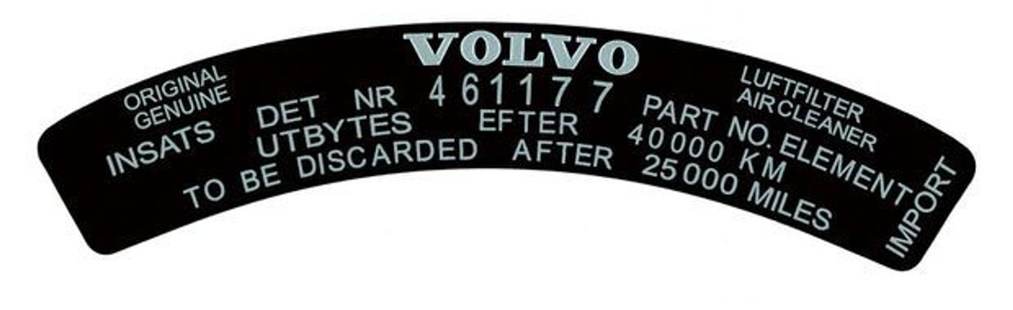 Decal Luchtfilter B30 72-75 (461177)