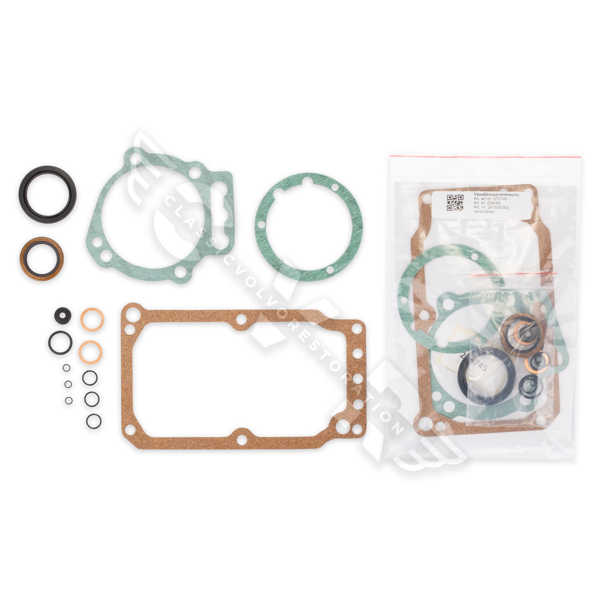 Pakkingset versnellingsbak voor Volvo M30, M40 1967- — bild 2 av 2