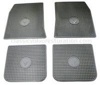 Mattenset rubber grijs