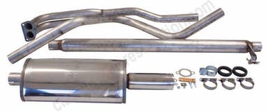 Uitlaatsysteem voor Volvo Amazon Kombi, 1967-69, 2" sport, roestvrij staal