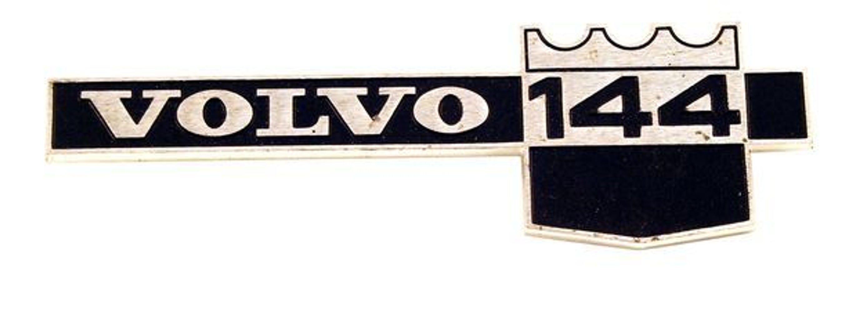 Embleem "144 B20A" spatbord voor Volvo 144 1971-72