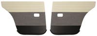 Achterportierpanelen voor Volvo Amazon 4d 1957-58, grijs/zwart — bild 1 av 3