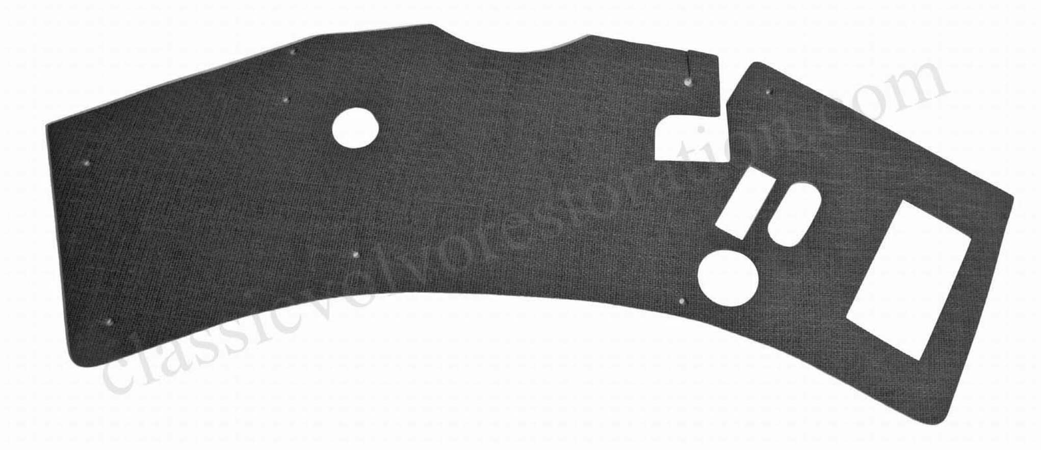 schutbord tapijt Volvo PV/Duett 1965- zwart