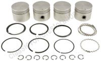 Zuigerset (4 stuks) met zuigerveren voor Volvo B20, B30 - 1973 Standaard — bild 2 av 2