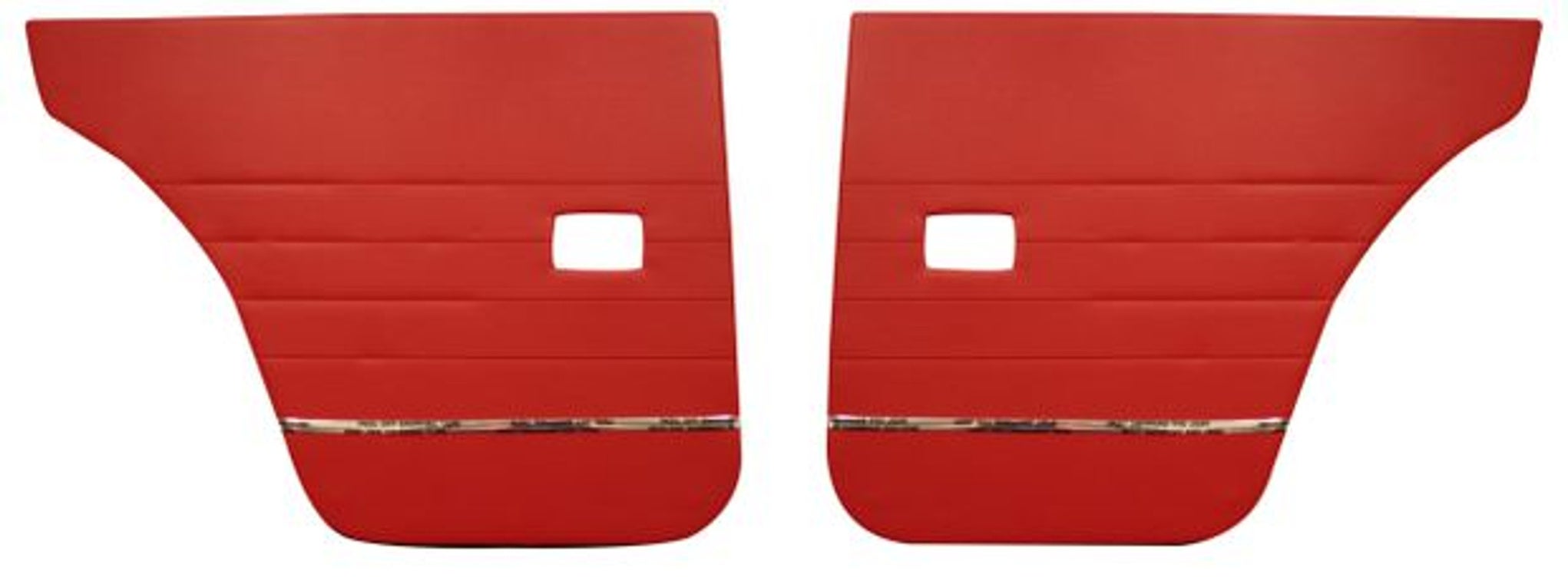 Deurpaneel achter rood