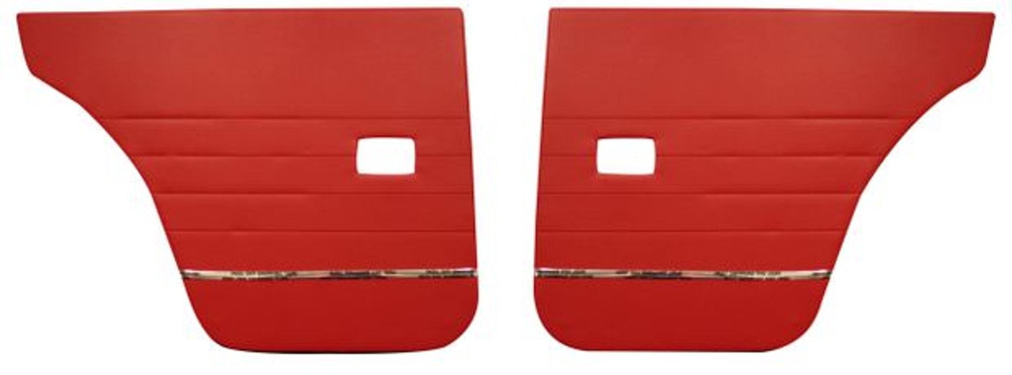 Deurpaneel achter rood