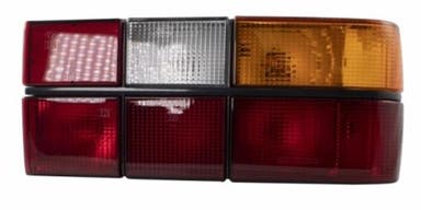 Achterlichtset zwart, compleet, voor Volvo 740, 760, 1983-1989, rechts