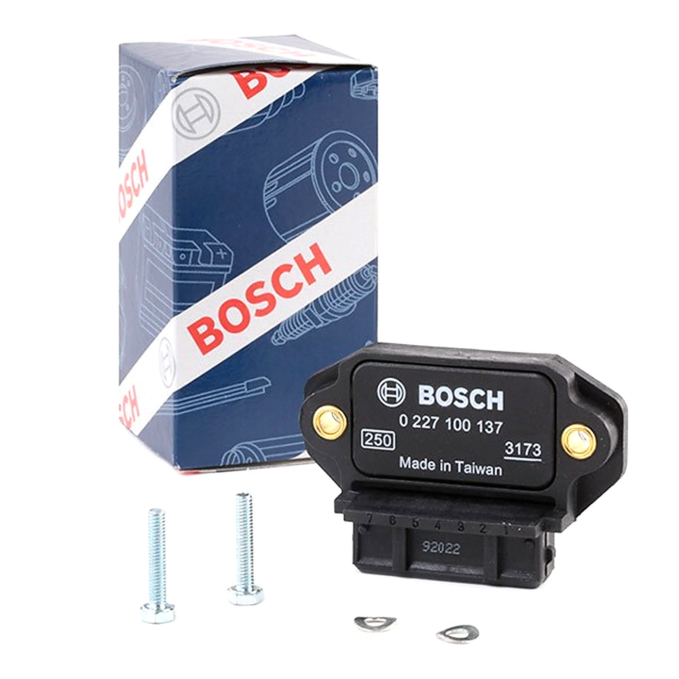 Ontstekingsmodule Volvo 240 1985–1992 / 740 1984–1986 – 7 pins – Bosch Original — bild 1 av 3