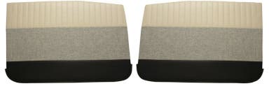 Deurpanelen voor Volvo Amazon 4d 1959-60, beige/grijs/zwart