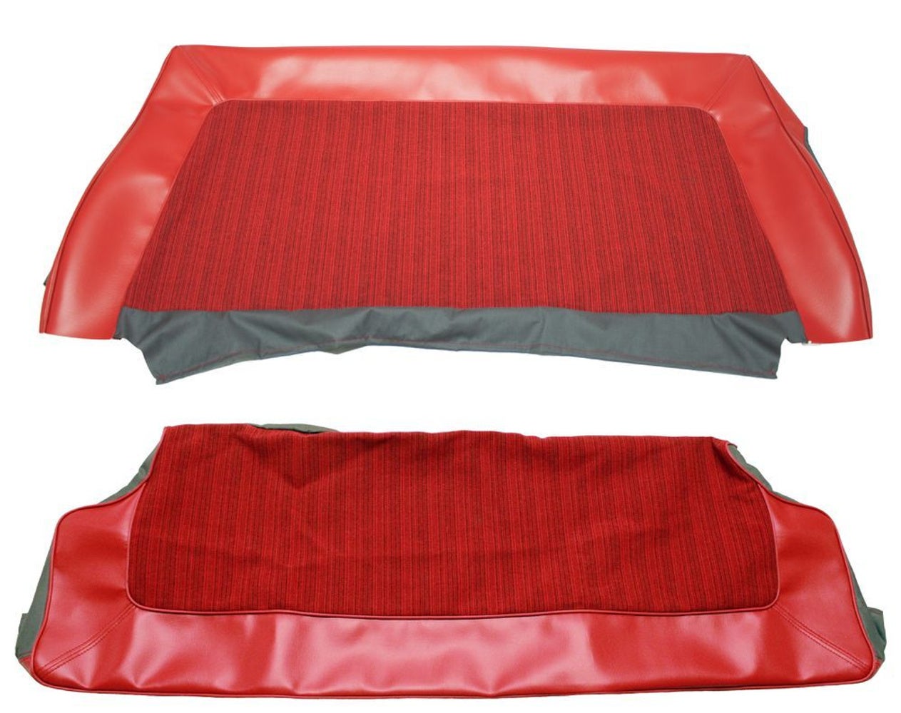 Bekleding achterbank voor Volvo Amazon 2d 1962-63 rood ch -25199