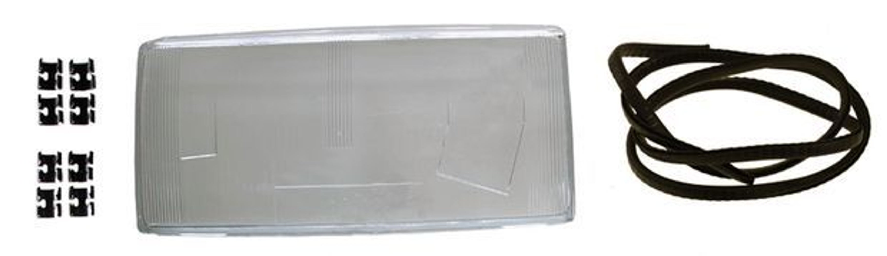 Glazen koplamp voor Volvo 740, 760, 1982-1989, links