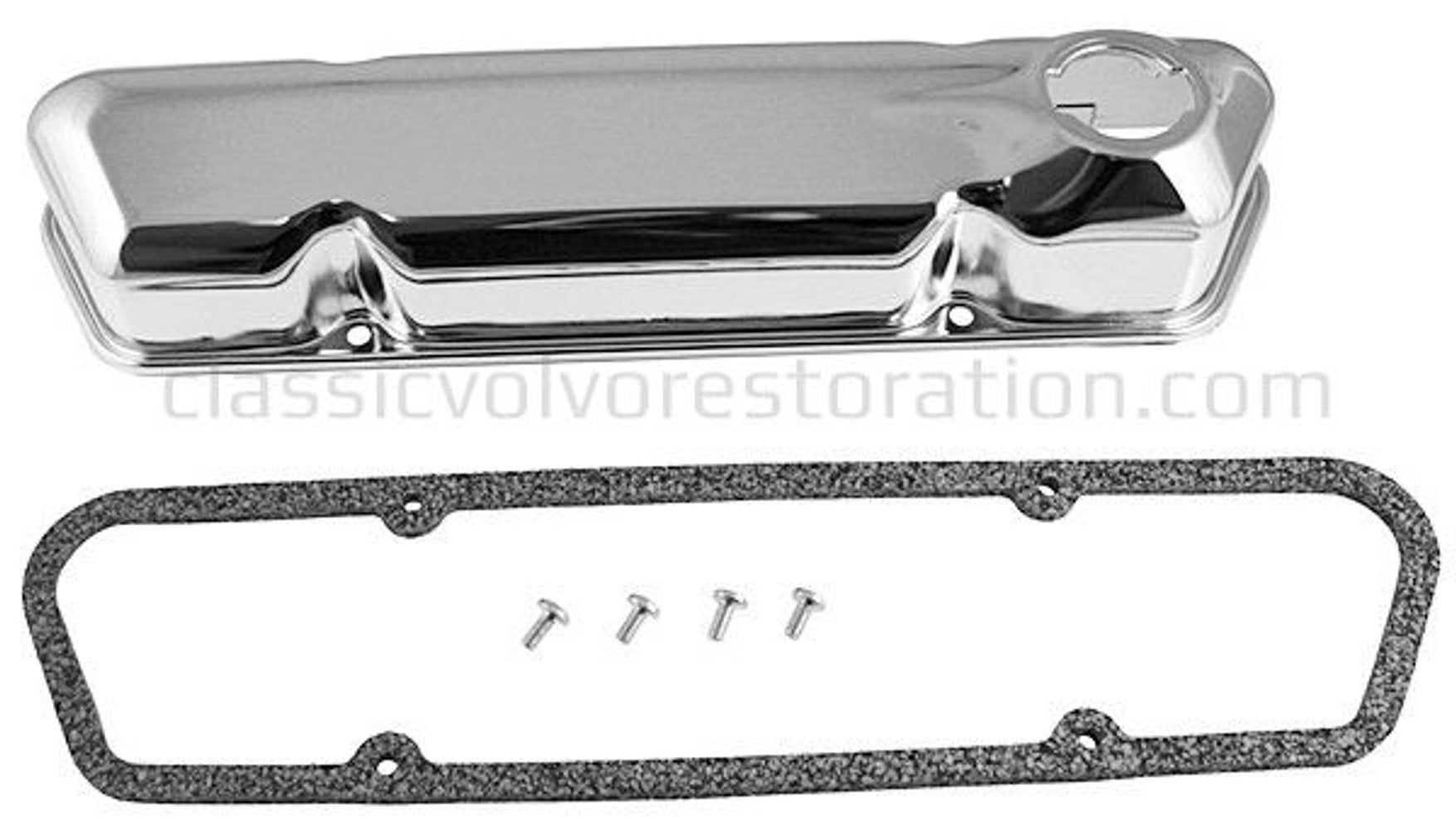Kleppendekselset voor Volvo B18, B20 1965-76, chroom