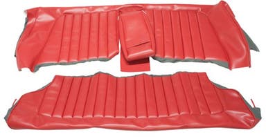 Bekleding achterbank voor Volvo Amazon 2d 1962-63 US rood ch -25199