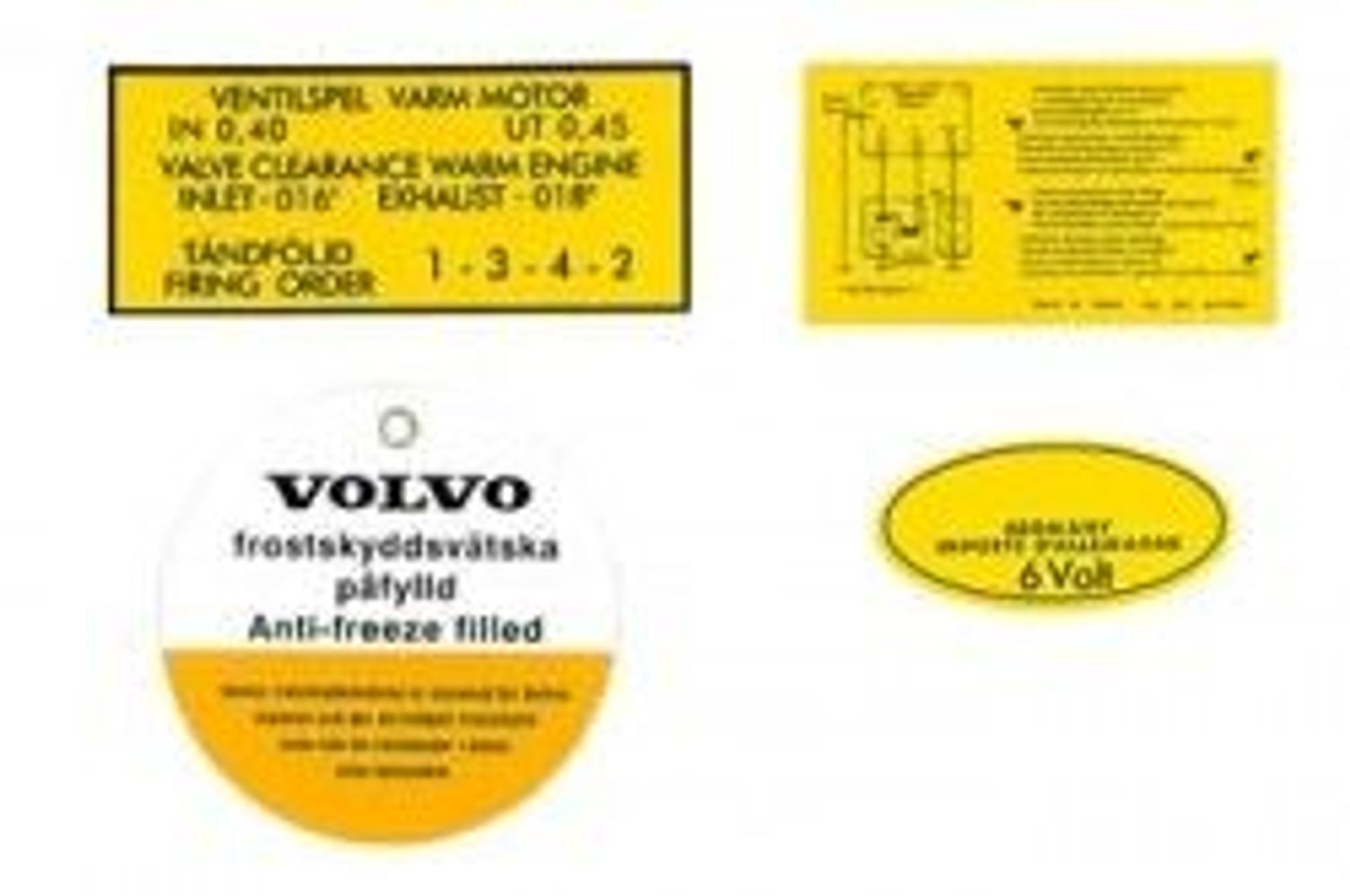 Stickerset voor Volvo B16A