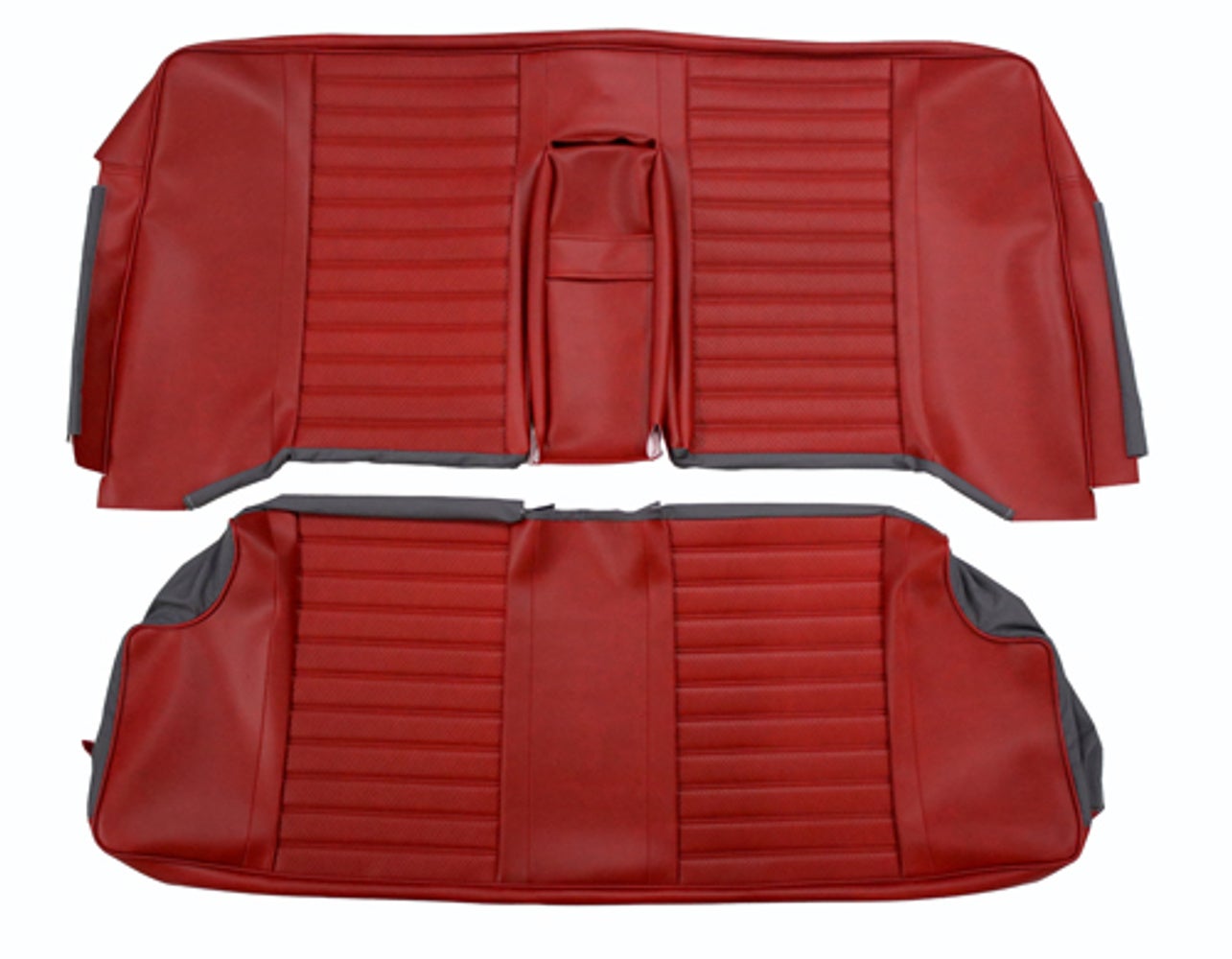 Bekledingsset achterbank voor Volvo Amazon 2-d, 1965-68, felrood