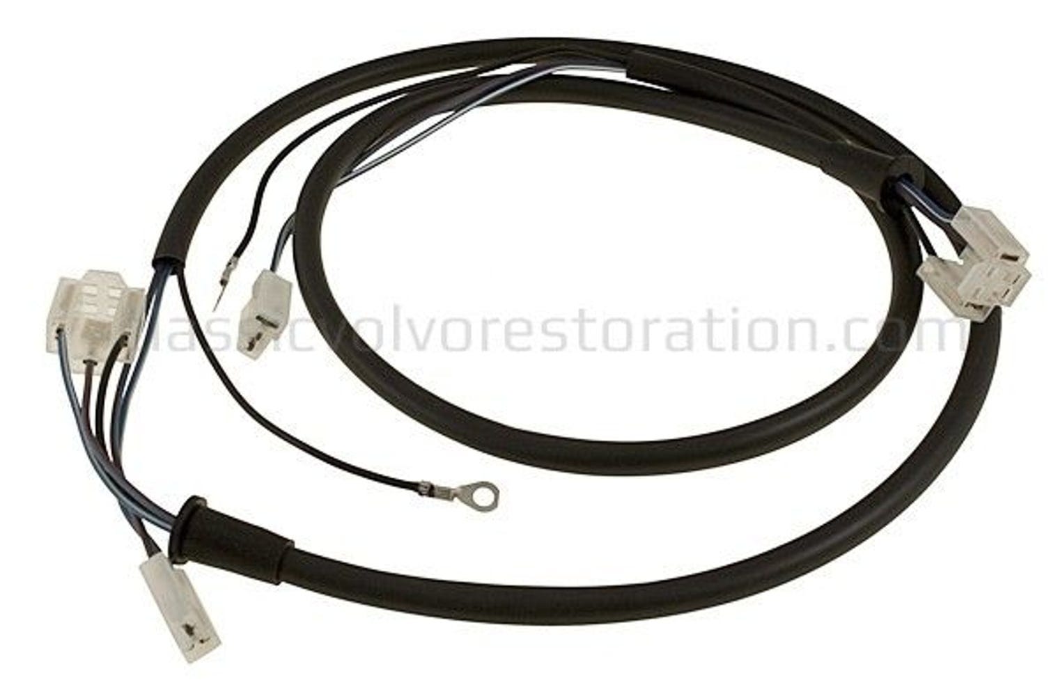 Koplampbedrading voor Volvo 1800E, 1800ES, kabels 90° ten opzichte van elkaar. — bild 2 av 2