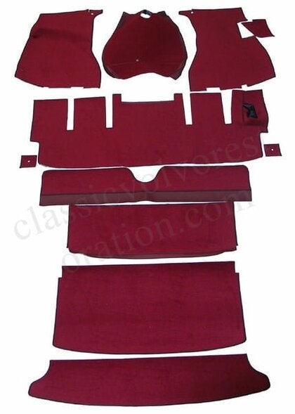 Tapijtkit Volvo 1800E -1971 rood (Rechts stuur)