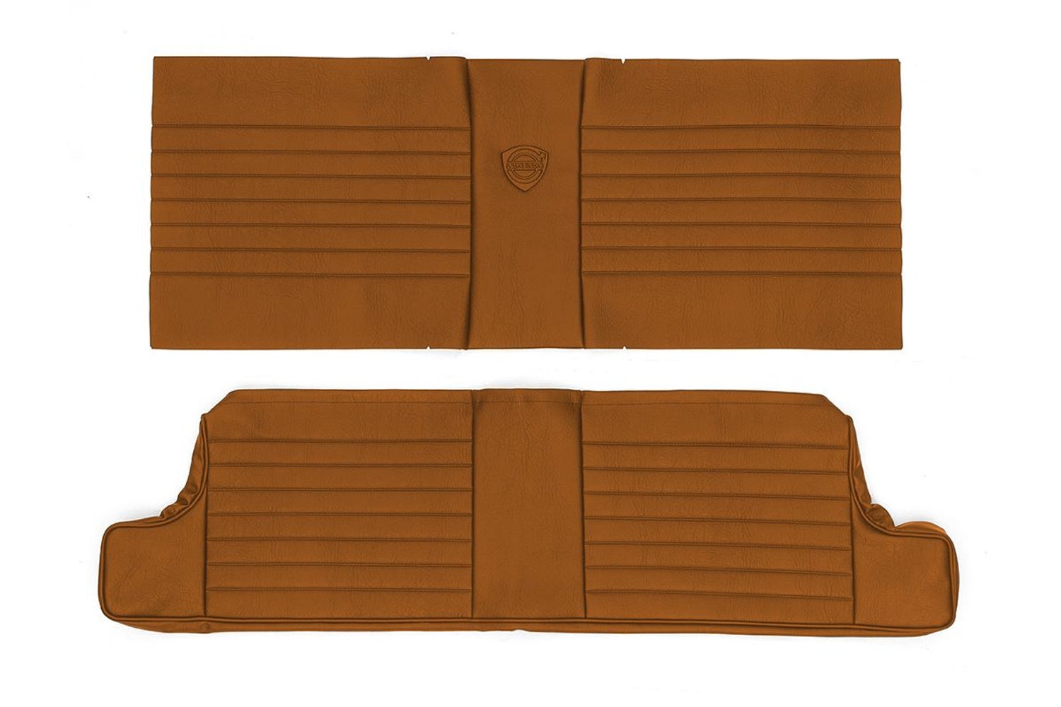 Bekleding achterbank voor Volvo 1800S, 1964-1969, bruin — bild 1 av 2