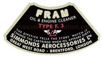 Sticker voor oliefilter voor Volvo B4B "Voorzijde" — bild 2 av 2