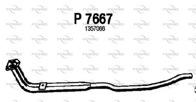 Uitlaatpijp voor Volvo 240, 245, 260, 265