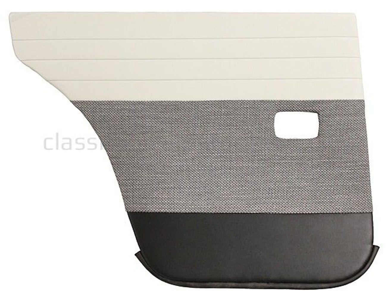 Achterportierpanelen voor Volvo Amazon 4d 1957-58, grijs/zwart — bild 2 av 3