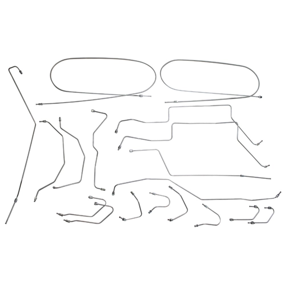 Remleidingenset voor Volvo 1800E, 1800ES 1970-73, VST, 18 stuks