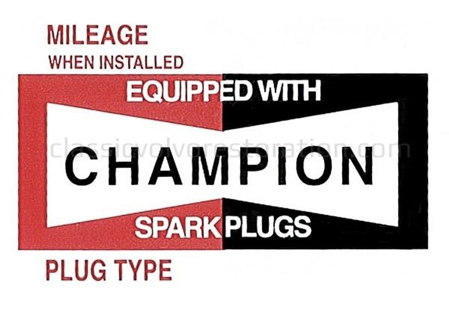 Champion bougie sticker — bild 2 av 2
