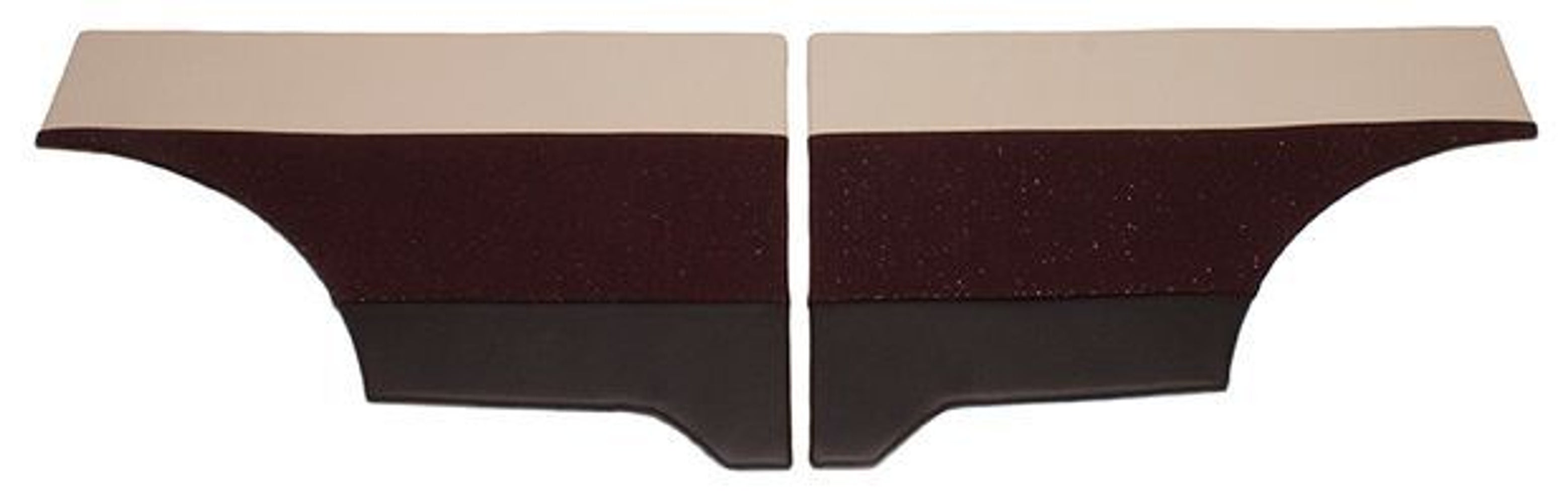 Achterpanelen voor Volvo Duett 1958-60 rood/beige/zwart