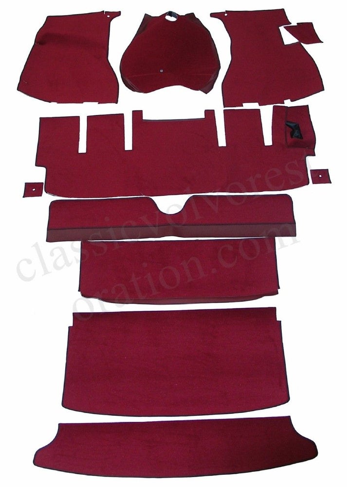 Tapijtset voor Volvo 1800E -71, rood (rechtsgestuurd)
