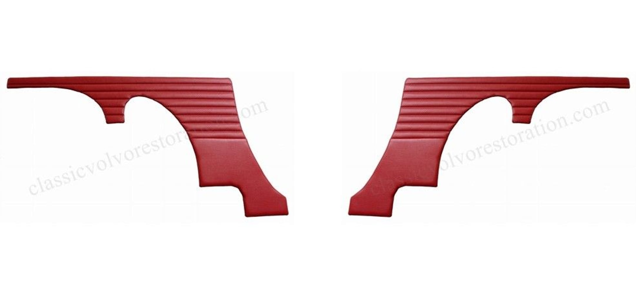 Achterpanelen voor Volvo 1800 1961-62, rood