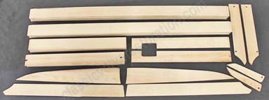 Laadruimte met houten latten voor Volvo Duett