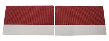 Deurpanelen voor Volvo Duett, 1956-57 rood/grijs