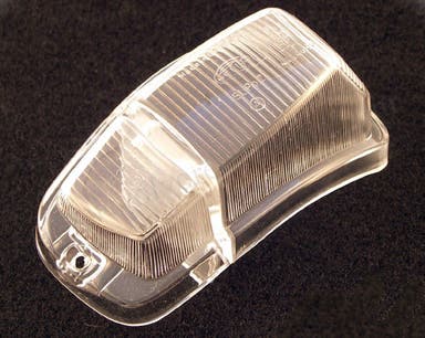 Knipperlichtglas voor Volvo Amazon, wit/wit, links