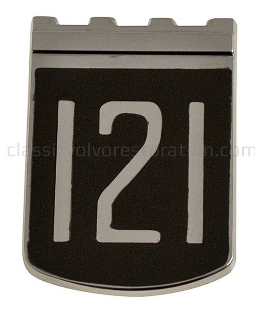 Embleem "121" voor Volvo Amazon 1965-70 — bild 2 av 2
